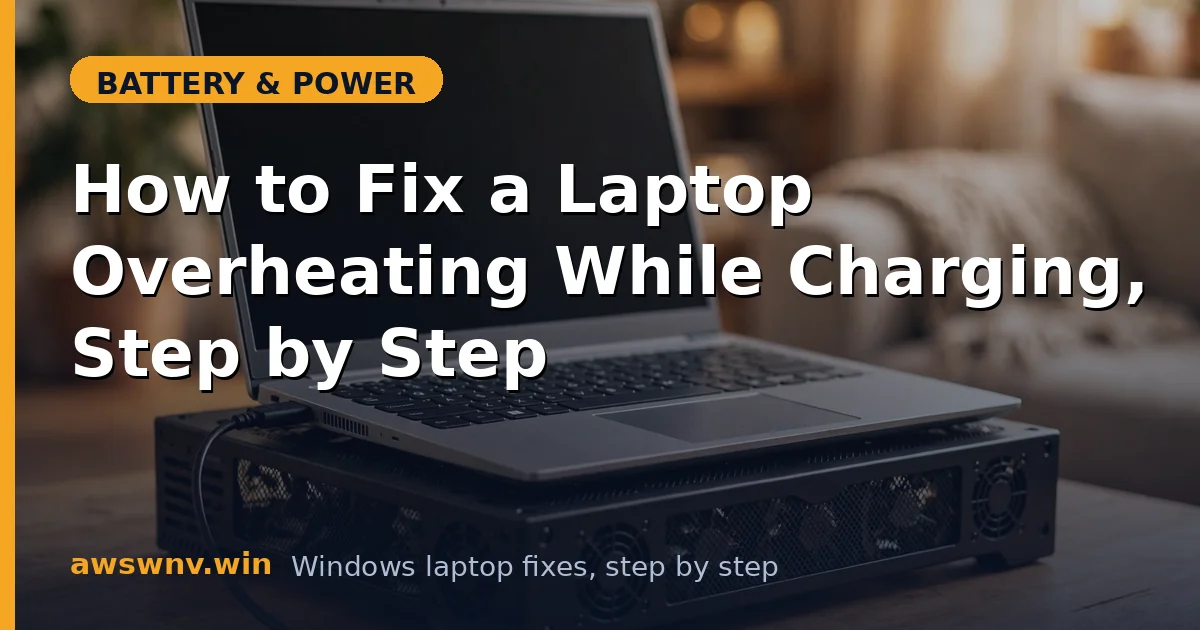 How to Fix a Laptop Overheating While Charging, Step by Step