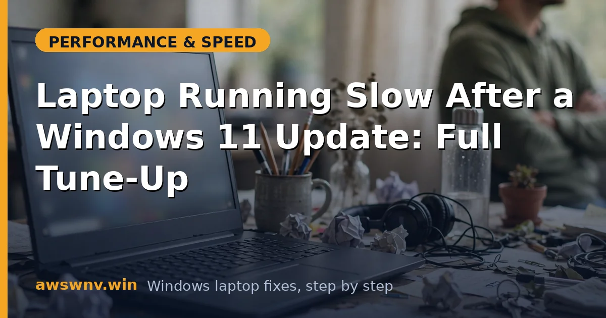 Laptop Running Slow After a Windows 11 Update: Full Tune-Up