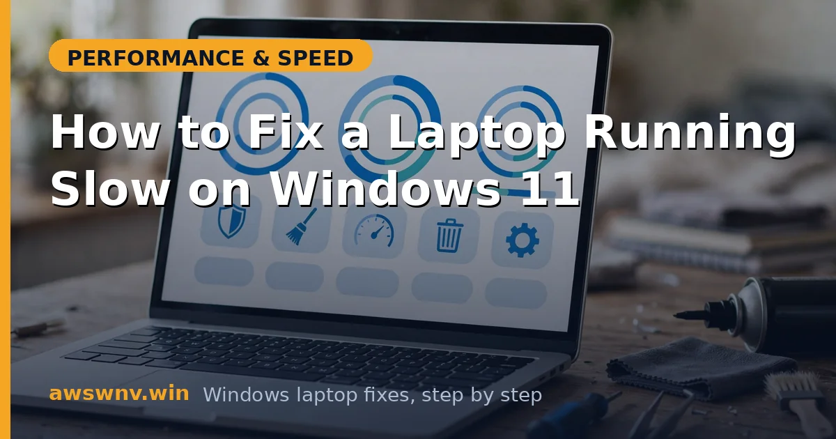 How to Fix a Laptop Running Slow on Windows 11