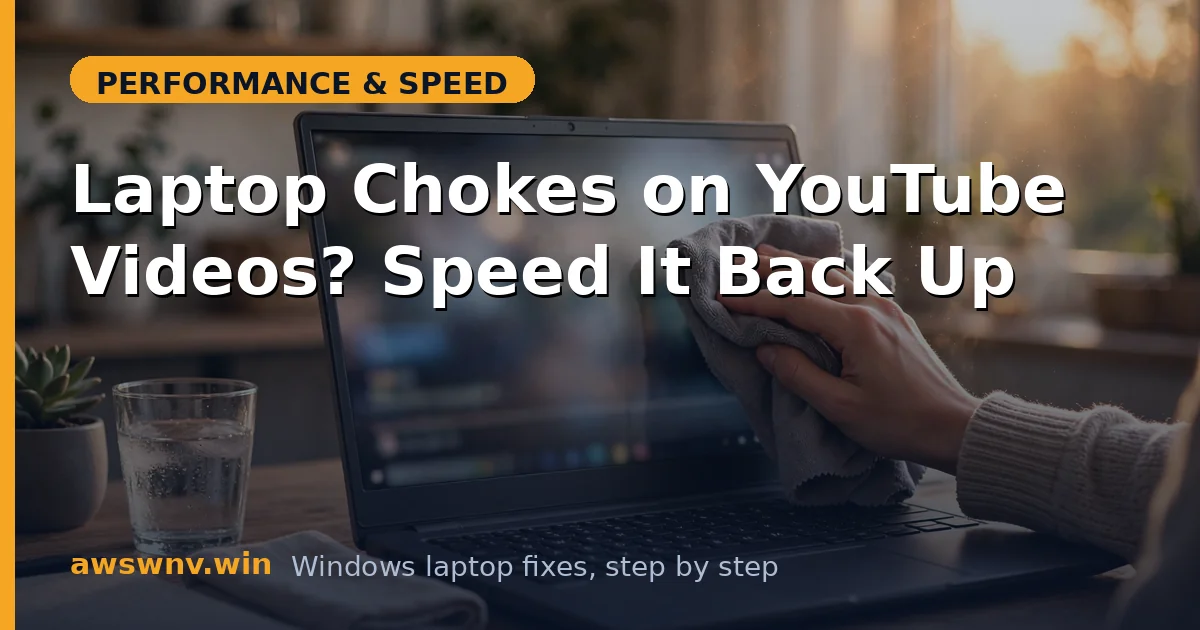 Laptop Chokes on YouTube Videos? Speed It Back Up