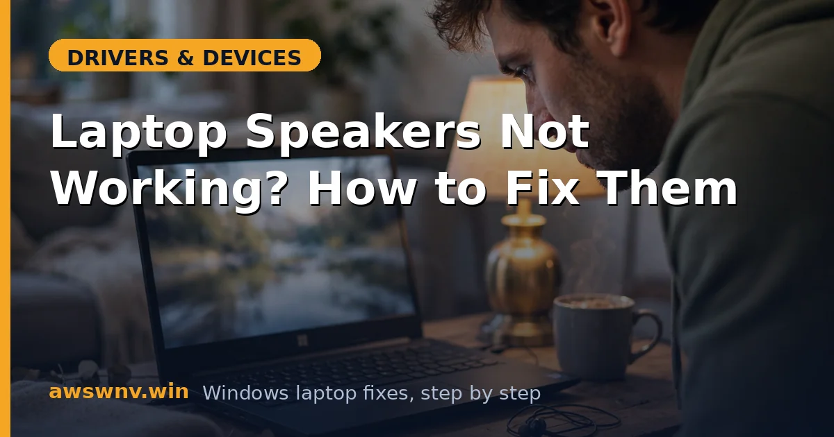 Laptop Speakers Not Working? How to Fix Them