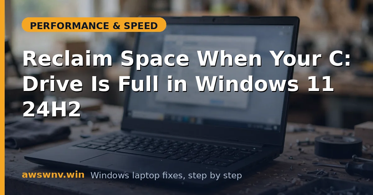 Reclaim Space When Your C: Drive Is Full in Windows 11 24H2