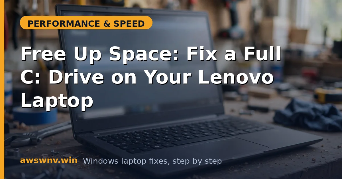 Free Up Space: Fix a Full C: Drive on Your Lenovo Laptop