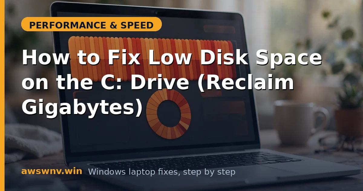 How to Fix Low Disk Space on the C: Drive (Reclaim Gigabytes)