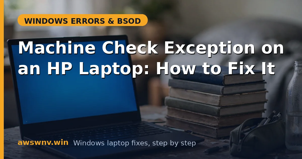 Machine Check Exception on an HP Laptop: How to Fix It