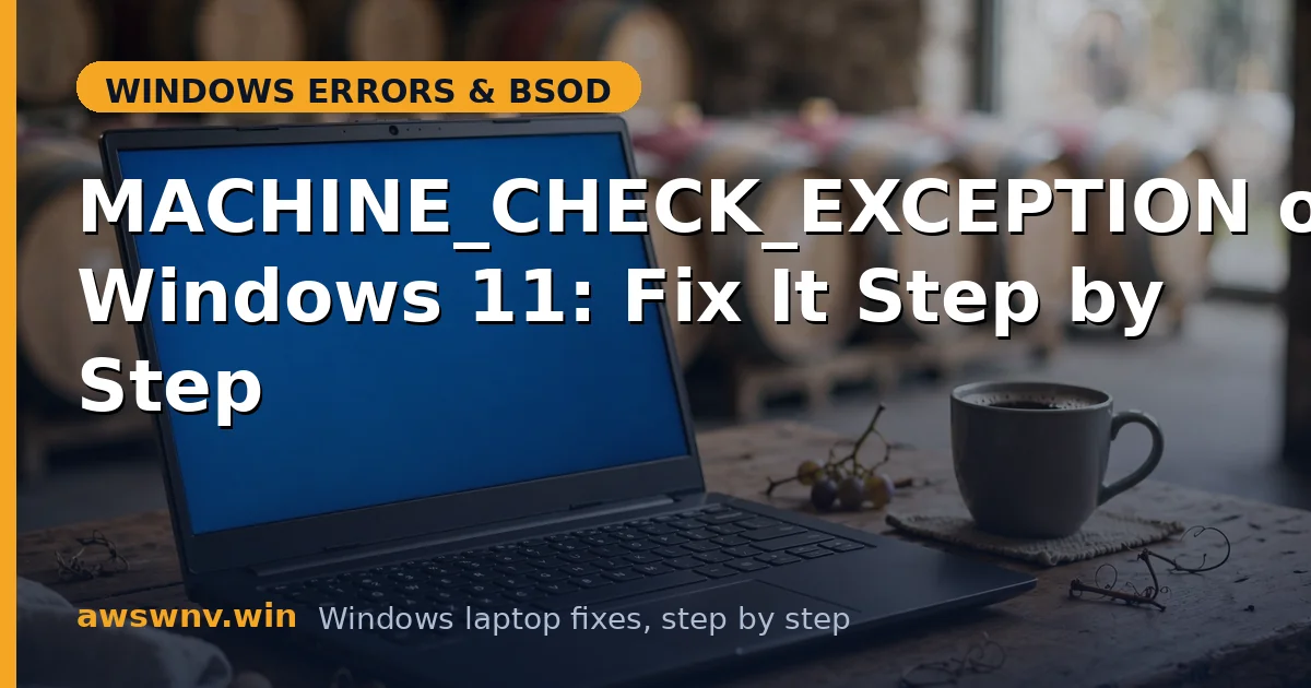 MACHINE_CHECK_EXCEPTION on Windows 11: Fix It Step by Step