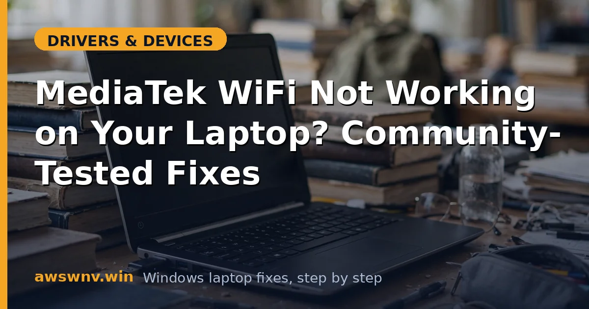 MediaTek WiFi Not Working on Your Laptop? Community-Tested Fixes