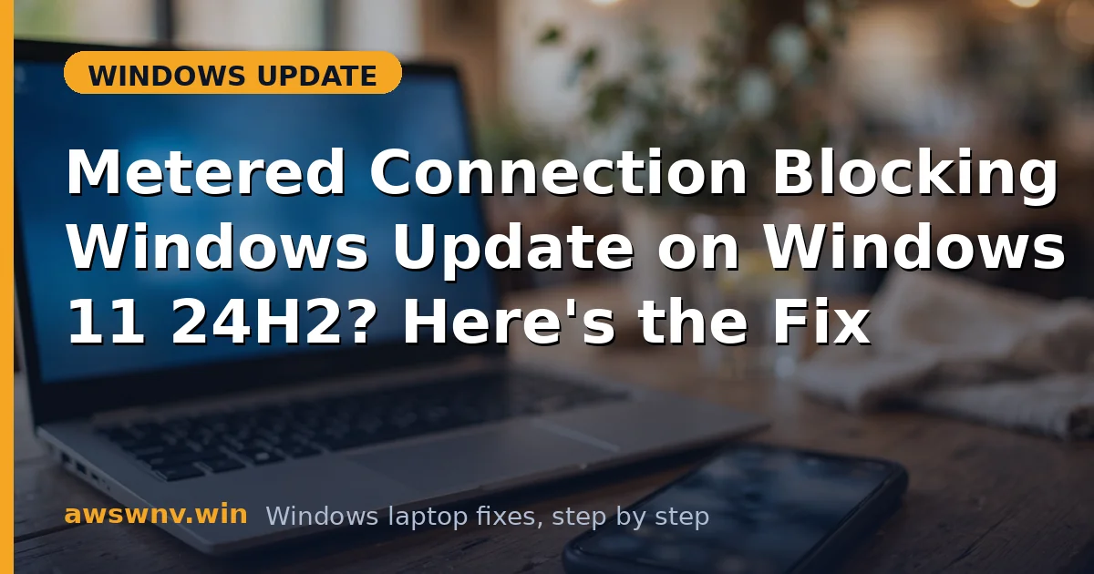 Metered Connection Blocking Windows Update on Windows 11 24H2? Here's the Fix