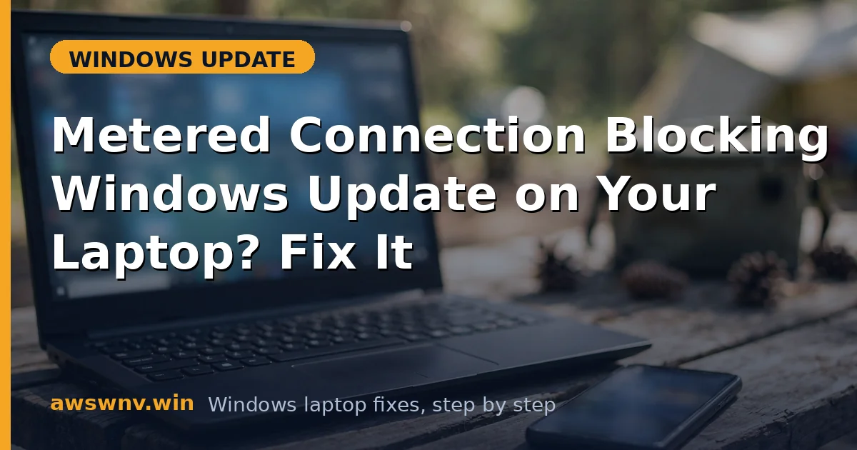 Metered Connection Blocking Windows Update on Your Laptop? Fix It