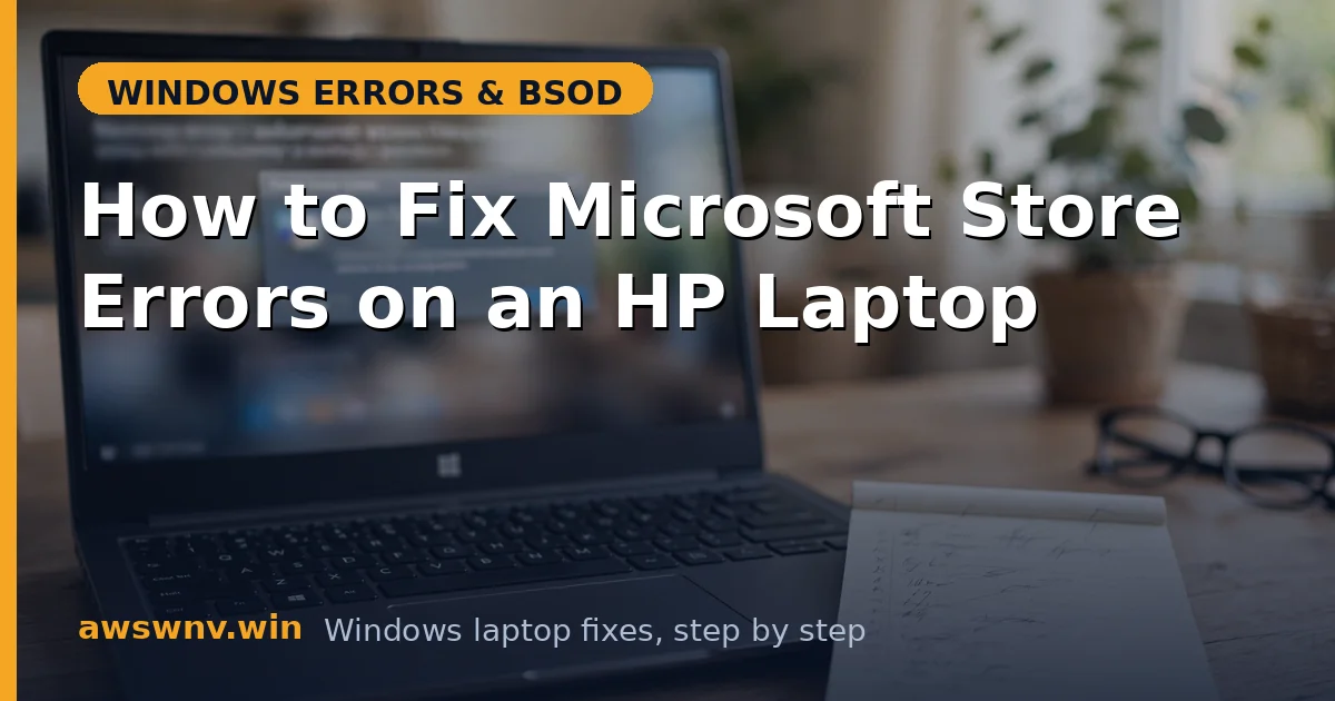 How to Fix Microsoft Store Errors on an HP Laptop