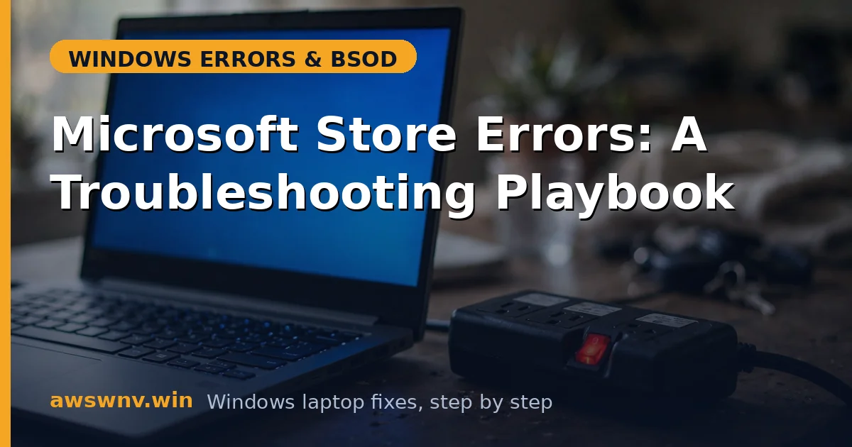 Microsoft Store Errors: A Troubleshooting Playbook