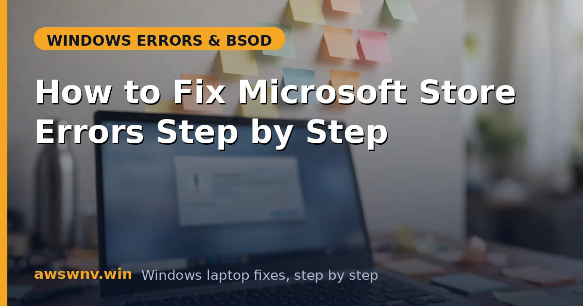 How to Fix Microsoft Store Errors Step by Step