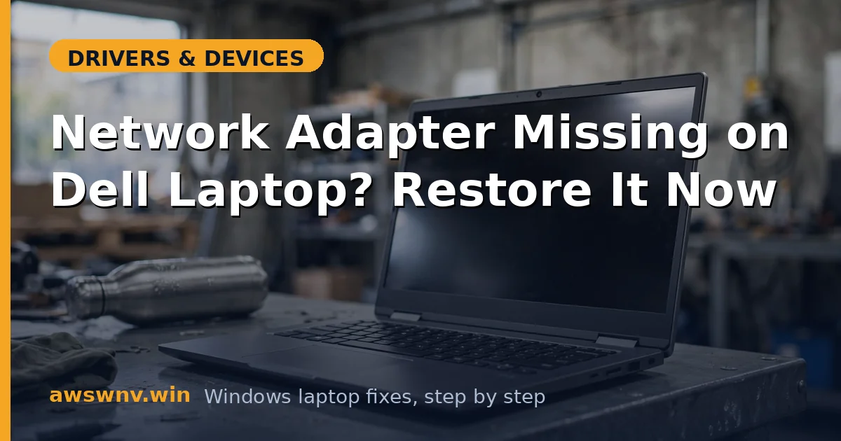 Network Adapter Missing on Dell Laptop? Restore It Now
