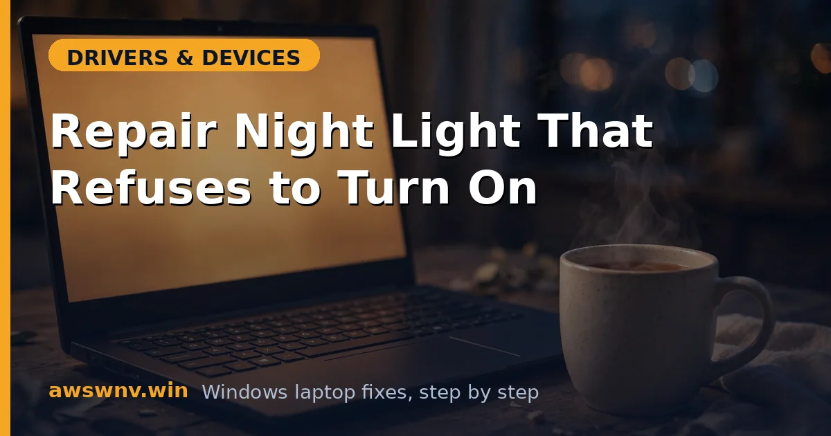 Repair Night Light That Refuses to Turn On