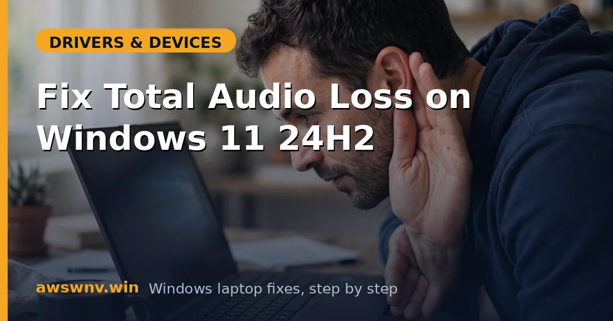 Fix Total Audio Loss on Windows 11 24H2