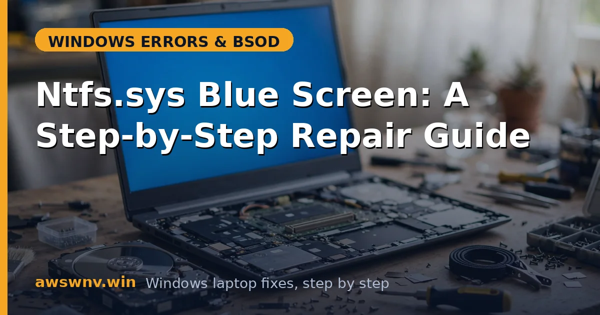 Ntfs.sys Blue Screen: A Step-by-Step Repair Guide