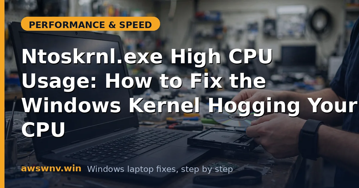 Ntoskrnl.exe High CPU Usage: How to Fix the Windows Kernel Hogging Your CPU