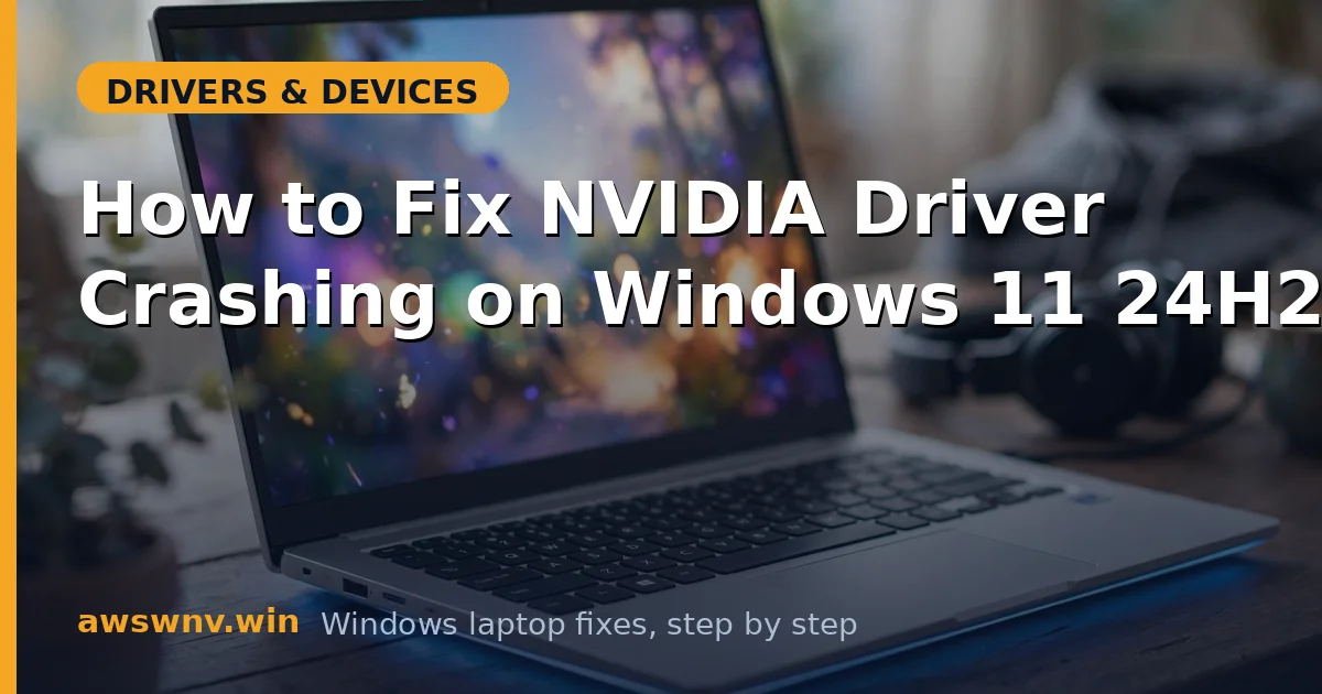 How to Fix NVIDIA Driver Crashing on Windows 11 24H2