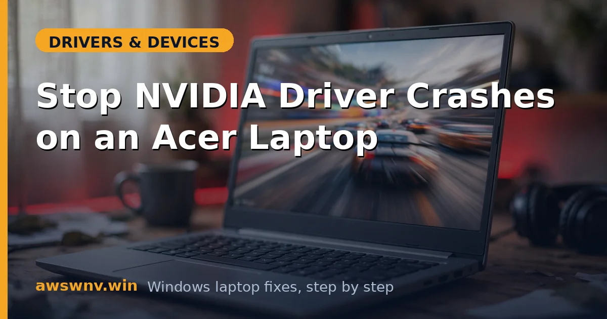 Stop NVIDIA Driver Crashes on an Acer Laptop