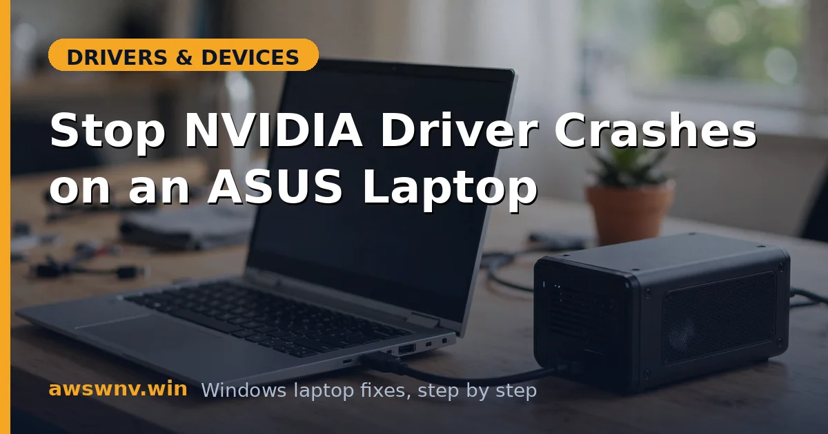 Stop NVIDIA Driver Crashes on an ASUS Laptop