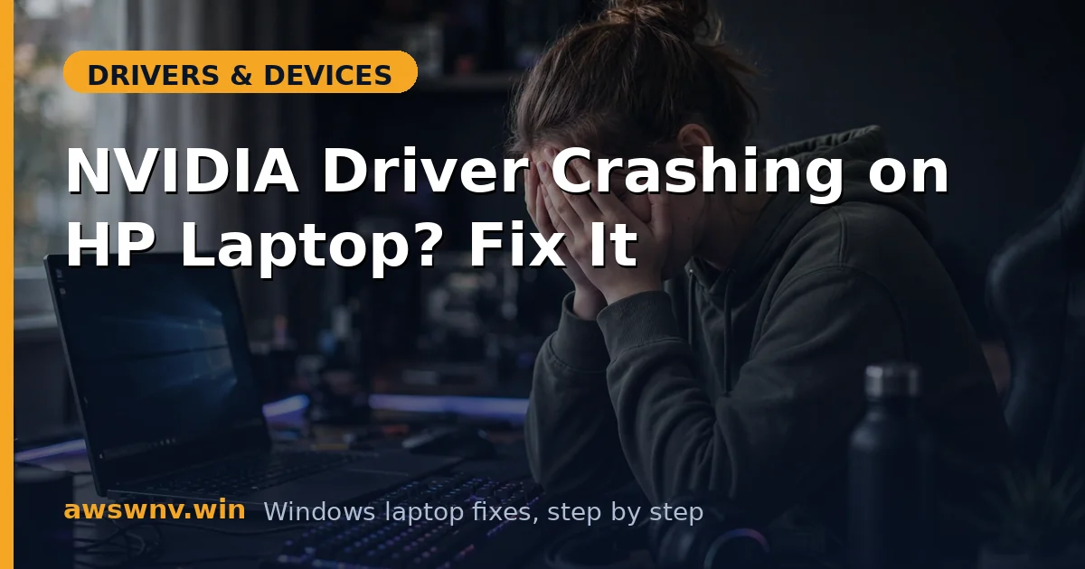 NVIDIA Driver Crashing on HP Laptop? Fix It