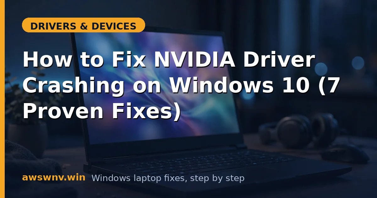 How to Fix NVIDIA Driver Crashing on Windows 10 (7 Proven Fixes)