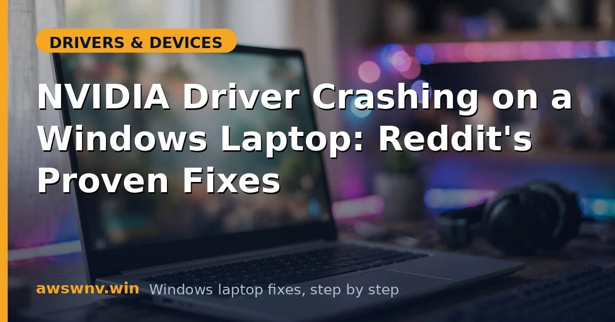 NVIDIA Driver Crashing on a Windows Laptop: Reddit's Proven Fixes
