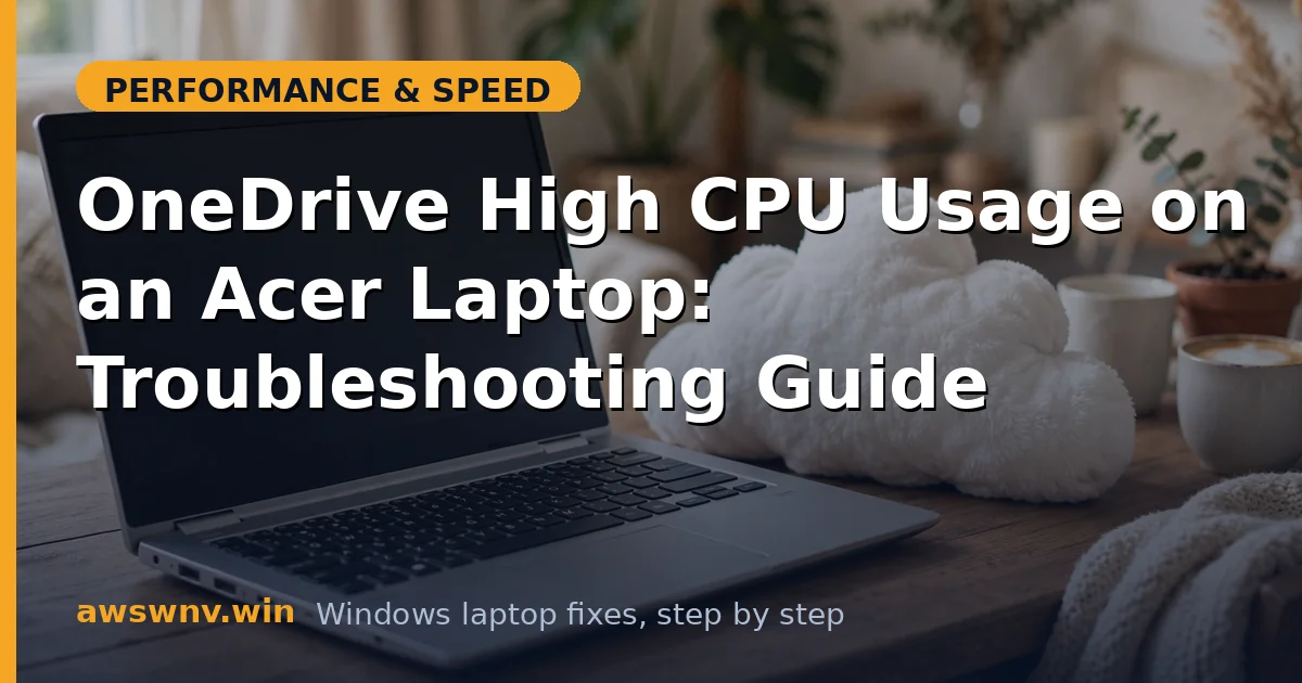 OneDrive High CPU Usage on an Acer Laptop: Troubleshooting Guide