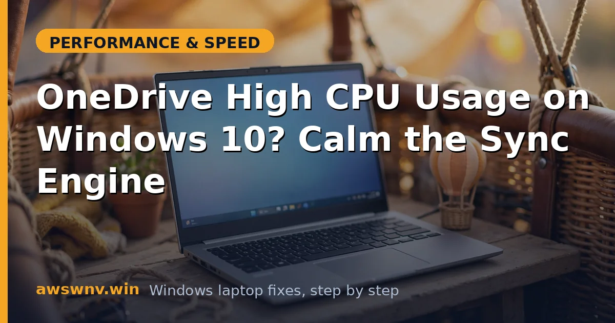 OneDrive High CPU Usage on Windows 10? Calm the Sync Engine