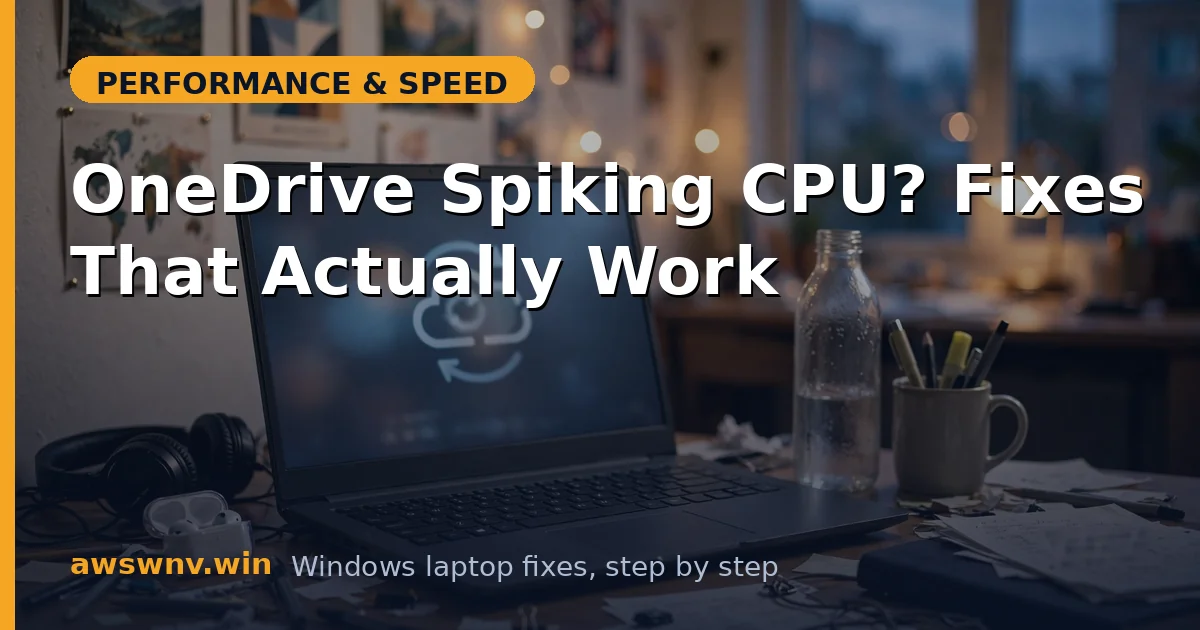OneDrive Spiking CPU? Fixes That Actually Work
