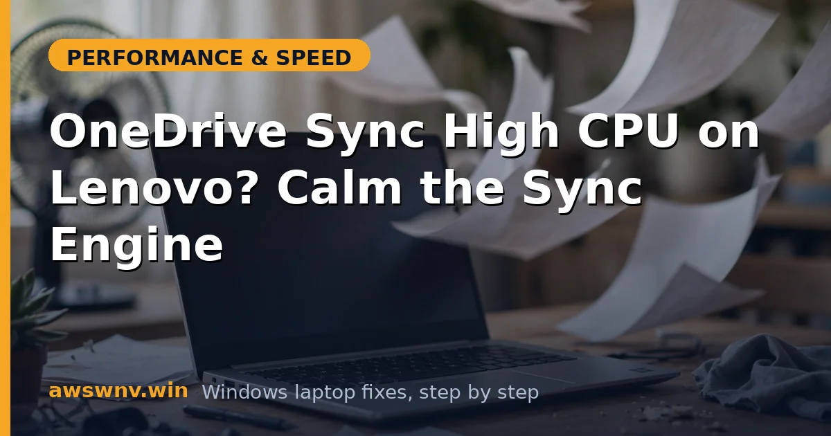 OneDrive Sync High CPU on Lenovo? Calm the Sync Engine