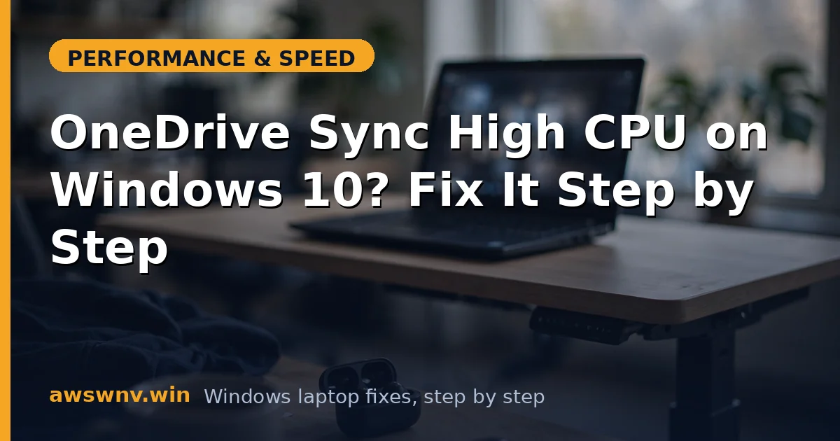 OneDrive Sync High CPU on Windows 10? Fix It Step by Step