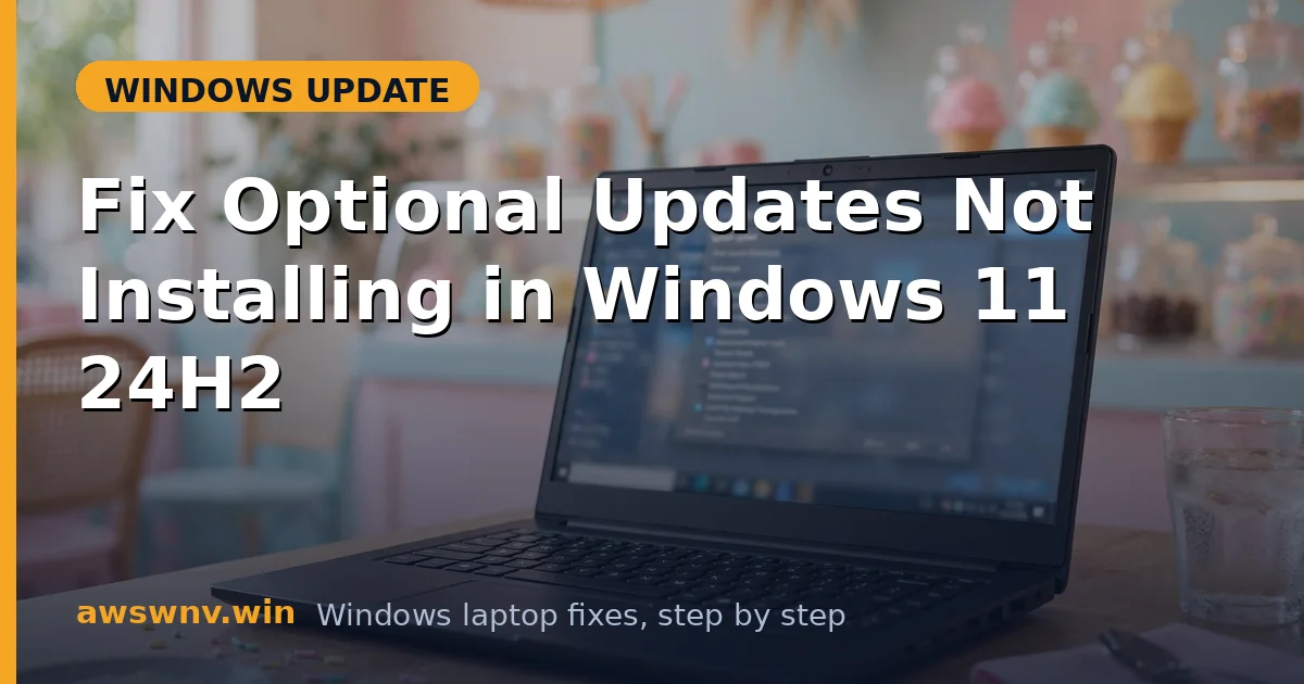 Fix Optional Updates Not Installing in Windows 11 24H2