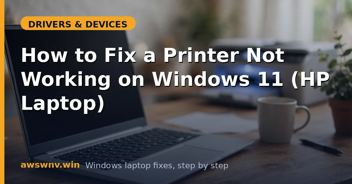 How to Fix a Printer Not Working on Windows 11 (HP Laptop)