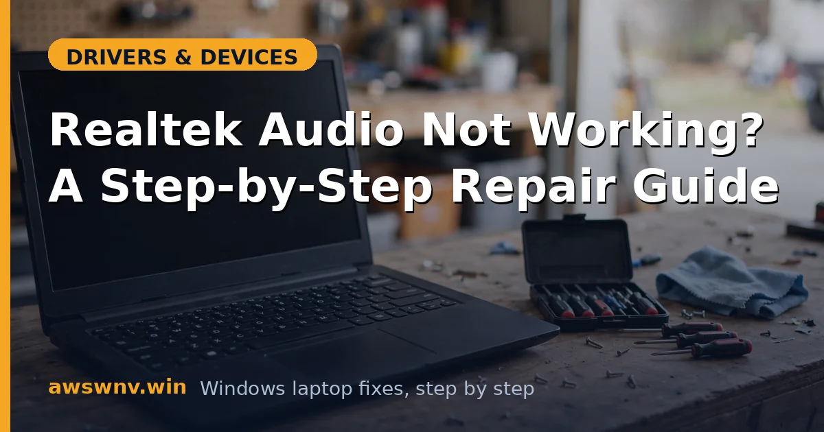 Realtek Audio Not Working? A Step-by-Step Repair Guide