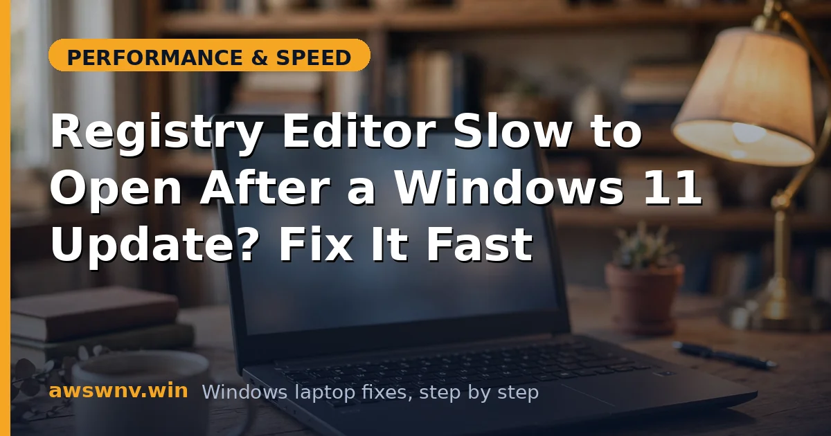 Registry Editor Slow to Open After a Windows 11 Update? Fix It Fast