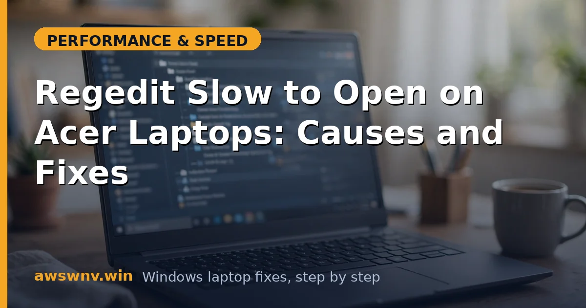 Regedit Slow to Open on Acer Laptops: Causes and Fixes
