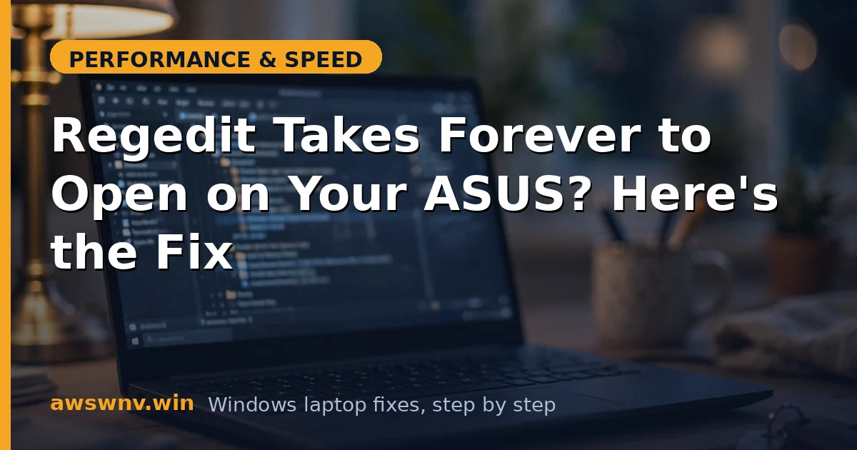 Regedit Takes Forever to Open on Your ASUS? Here's the Fix