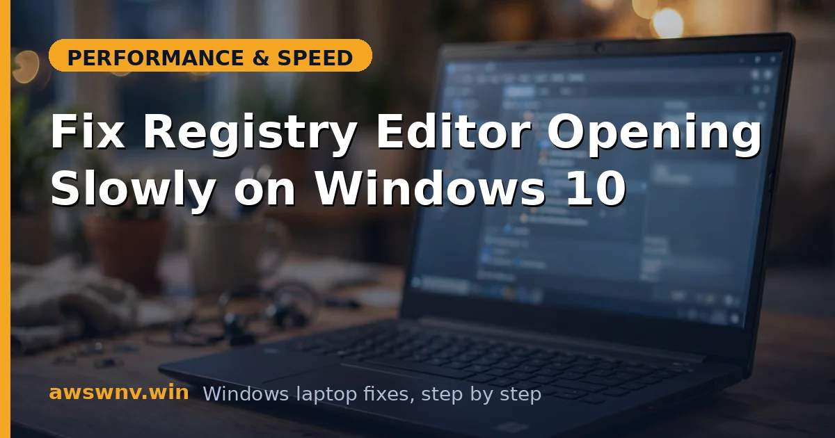 Fix Registry Editor Opening Slowly on Windows 10
