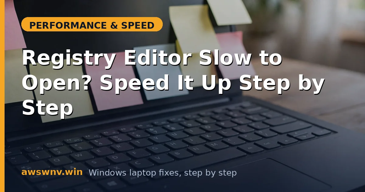 Registry Editor Slow to Open? Speed It Up Step by Step