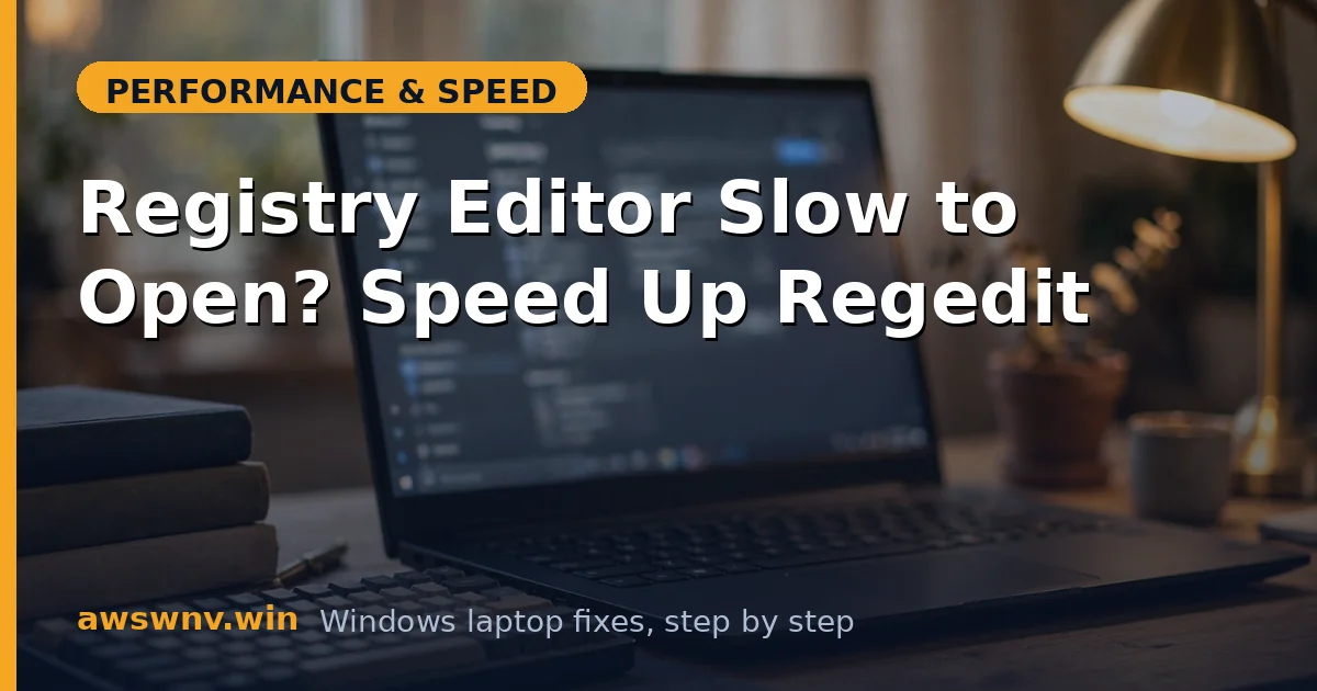 Registry Editor Slow to Open? Speed Up Regedit