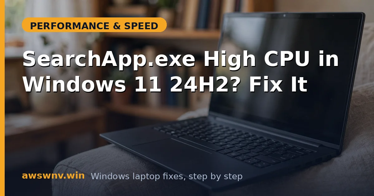 SearchApp.exe High CPU in Windows 11 24H2? Fix It