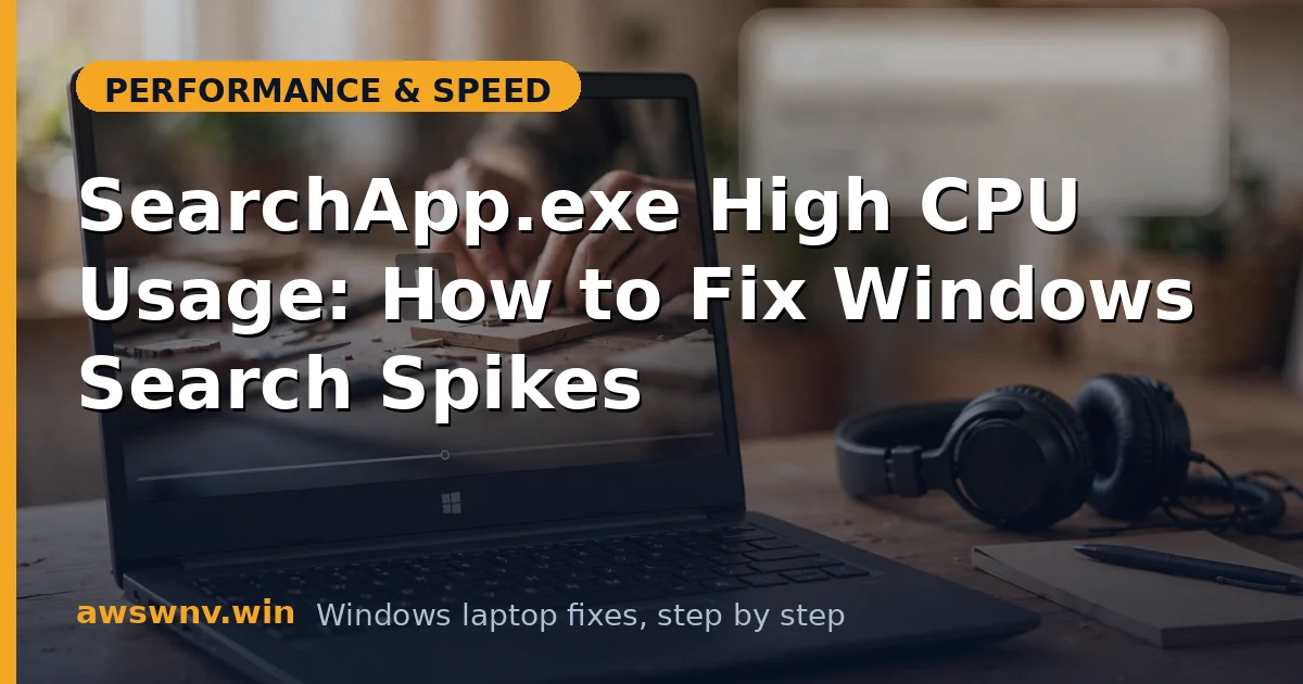 SearchApp.exe High CPU Usage: How to Fix Windows Search Spikes