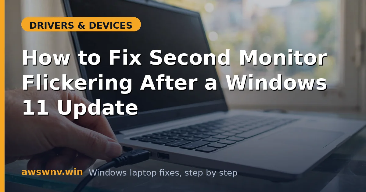 How to Fix Second Monitor Flickering After a Windows 11 Update