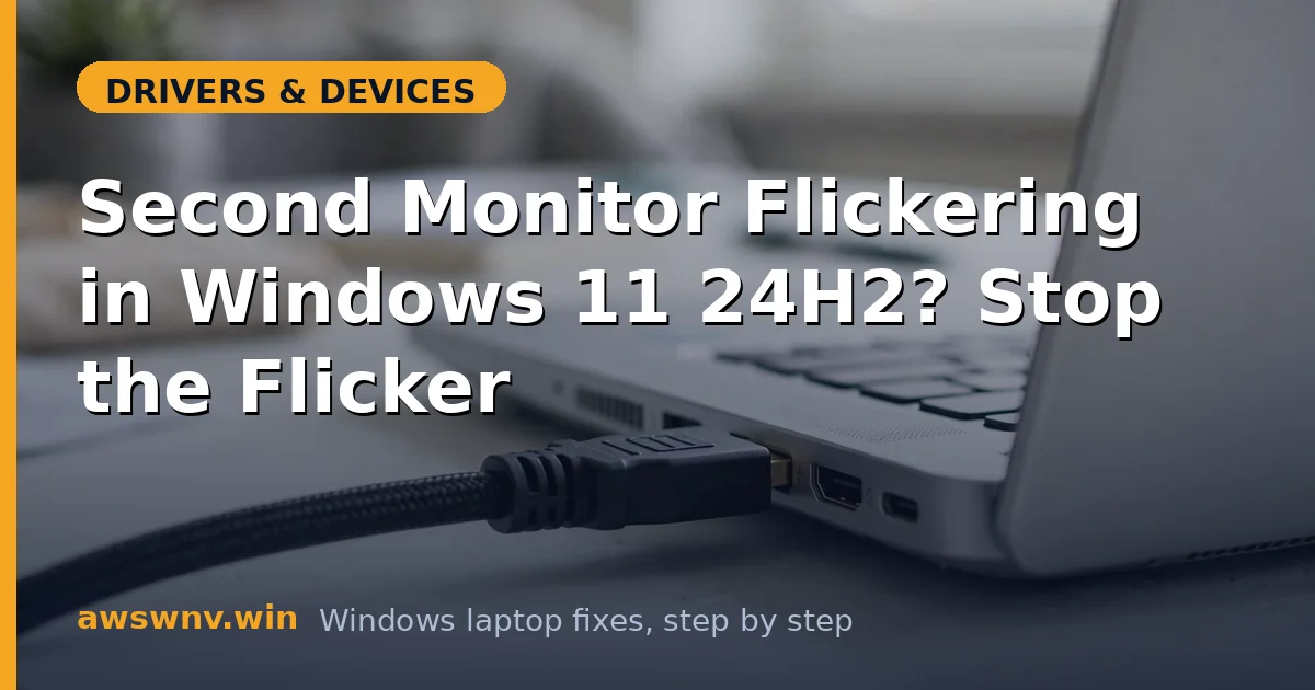 Second Monitor Flickering in Windows 11 24H2? Stop the Flicker