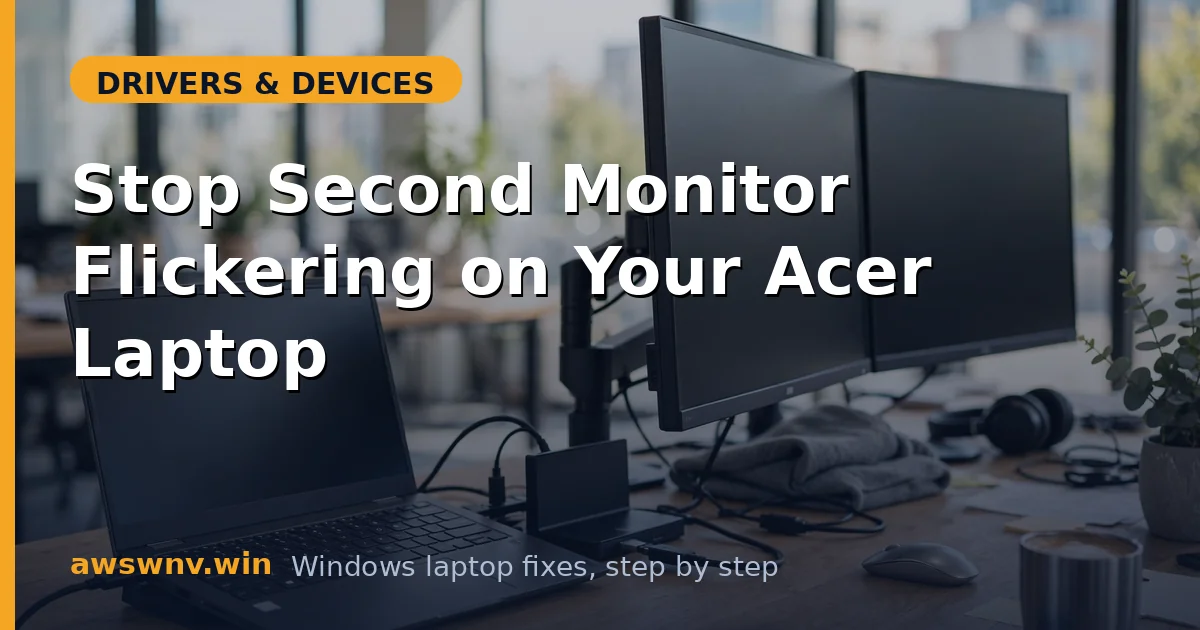 Stop Second Monitor Flickering on Your Acer Laptop