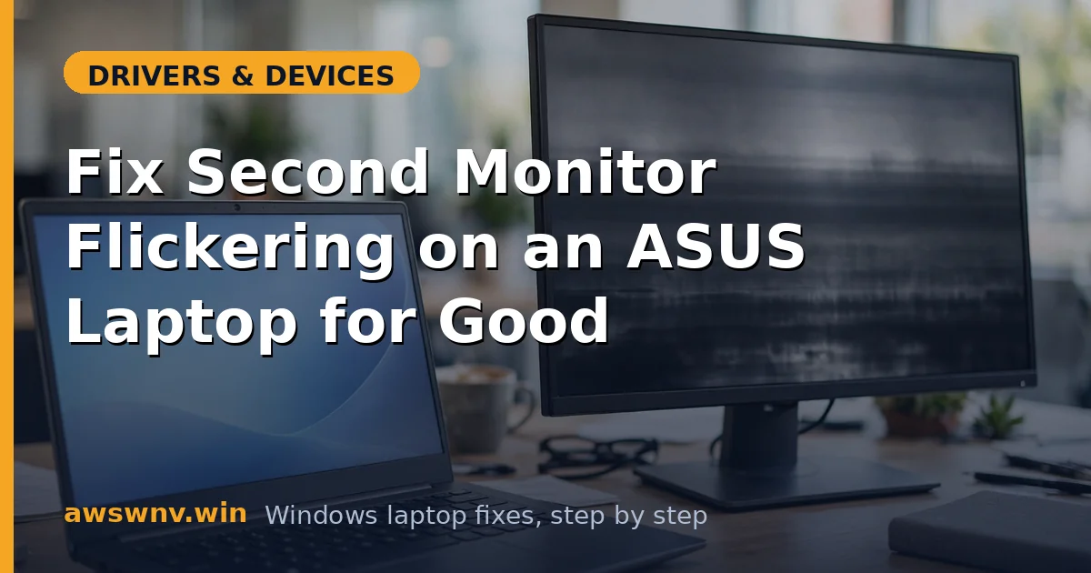 Fix Second Monitor Flickering on an ASUS Laptop for Good