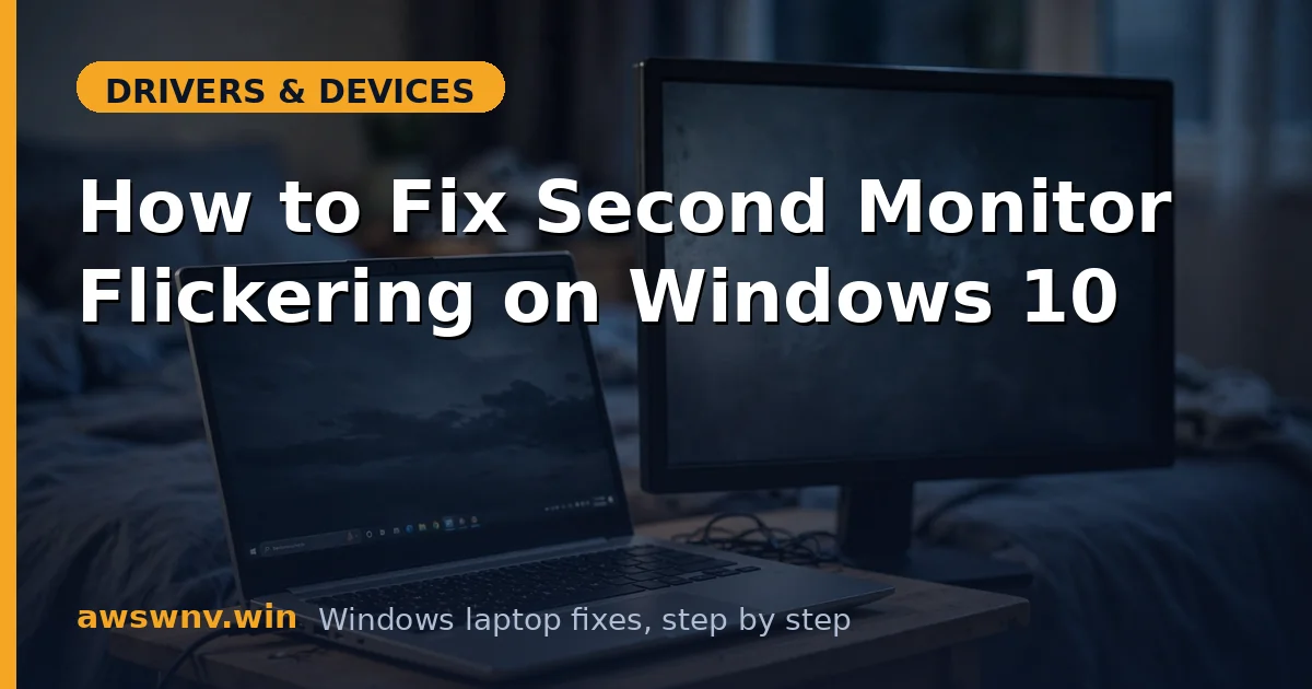 How to Fix Second Monitor Flickering on Windows 10
