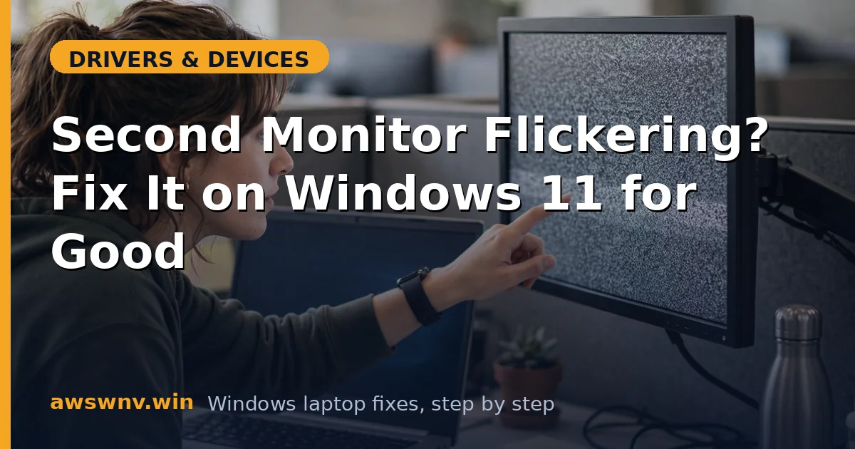 Second Monitor Flickering? Fix It on Windows 11 for Good