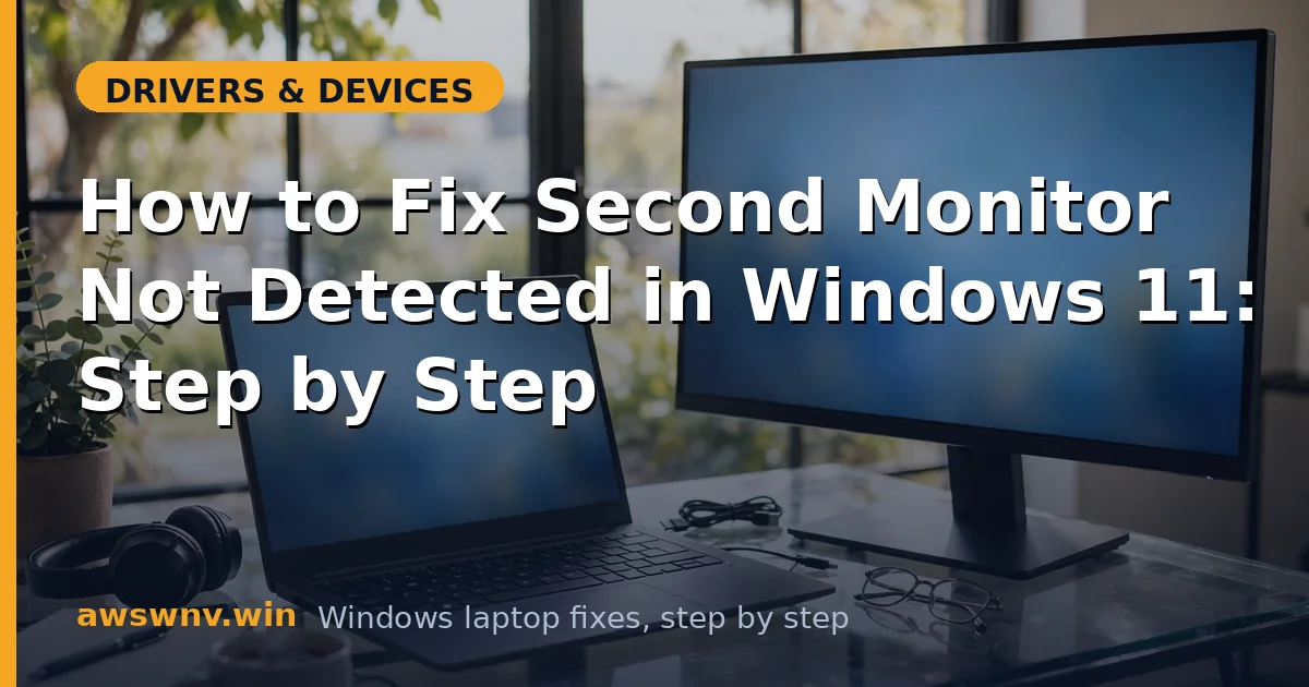 How to Fix Second Monitor Not Detected in Windows 11: Step by Step